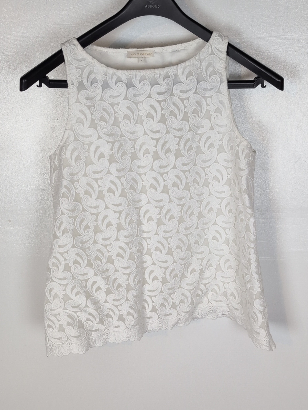 Ann Mashburn Lace Trapeze Swing Sleeveless Top
